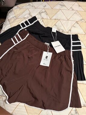 Athletic Shorts- Brown and Black